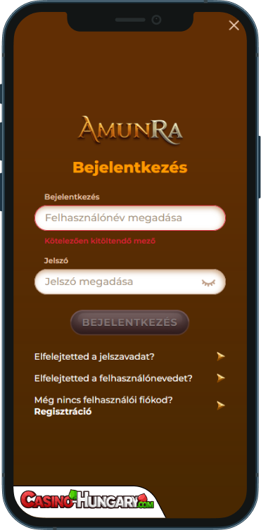 AmunRa Kaszinó Bejelentkezés