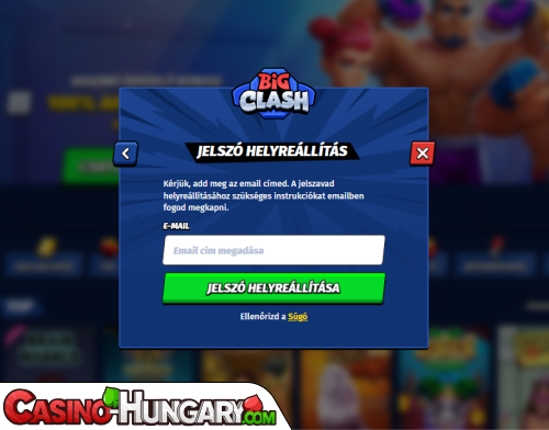 BigClash Casino Bejelentkezési probléma
