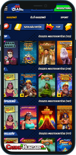 BigClash Casino mobilalkalmazás