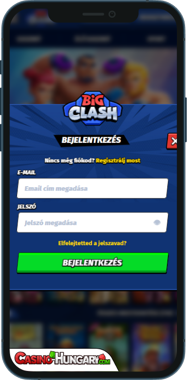 BigClash Kaszinó Bejelentkezés