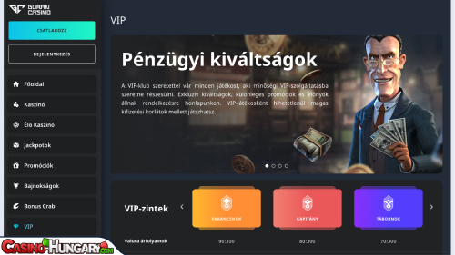 Buran Kaszinó VIP program