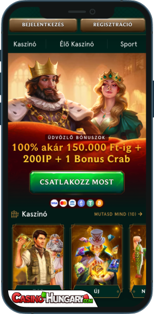 Casinia Casino mobilalkalmazás