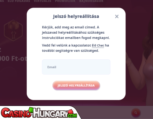 Casino Infinity Bejelentkezési probléma