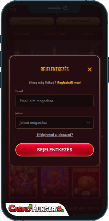 GrandClub Kaszinó Bejelentkezés