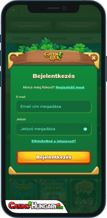 GreenLuck Kaszinó Bejelentkezés