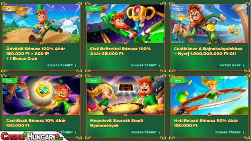 GreenLuck kaszinó bónuszok