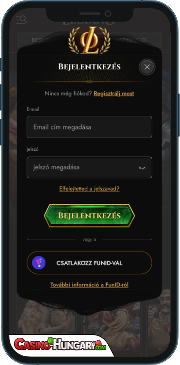 Legiano Kaszinó Bejelentkezés