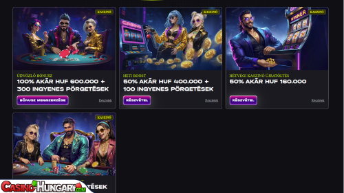 MadCasino bónuszok