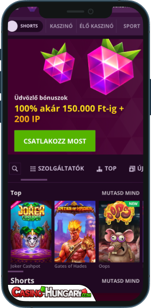 Malina Casino mobilalkalmazás