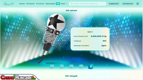 Neon54 Kaszinó VIP program