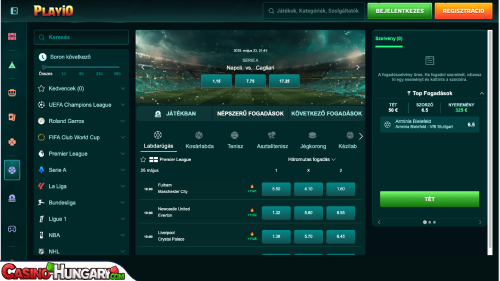 Playio Kaszinó Sportfogadás