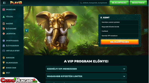 Playio Kaszinó VIP program