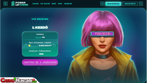 PowerUp Kaszinó VIP program