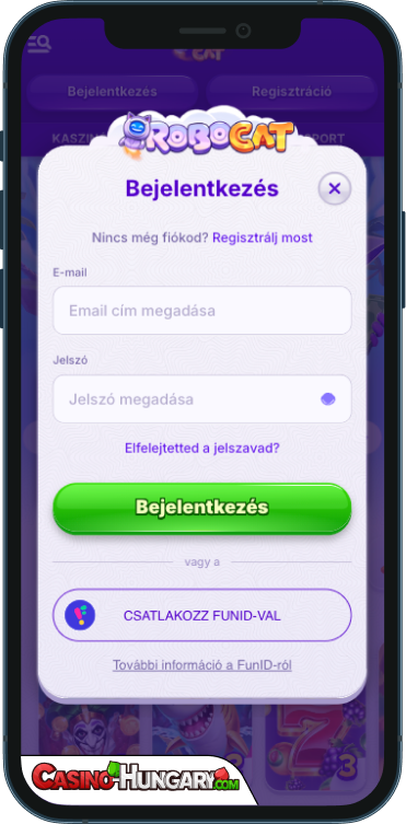 Robocat Kaszinó Bejelentkezés