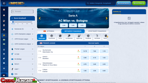 Romibet Kaszinó Sportfogadás