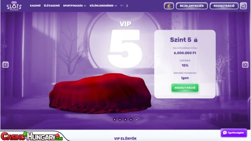 Slots Palace Kaszinó VIP program