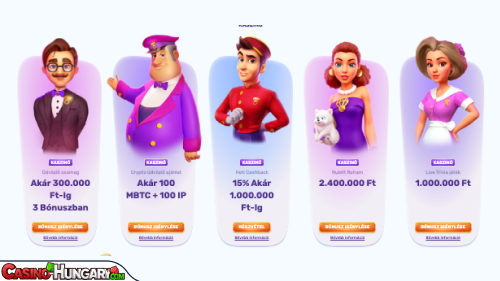 Slots Palace kaszinó bónuszok