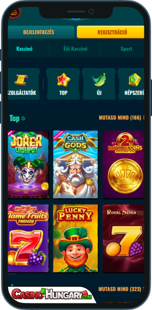 Spinanga Casino mobilalkalmazás