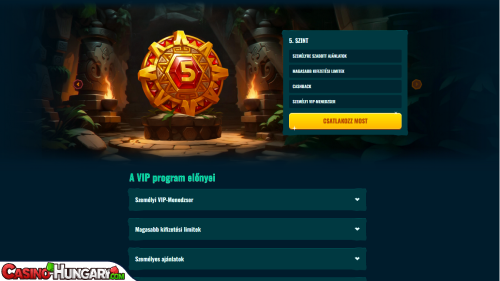 Spinanga Kaszinó VIP program