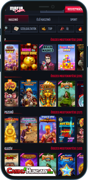 Mafia Casino mobilalkalmazás