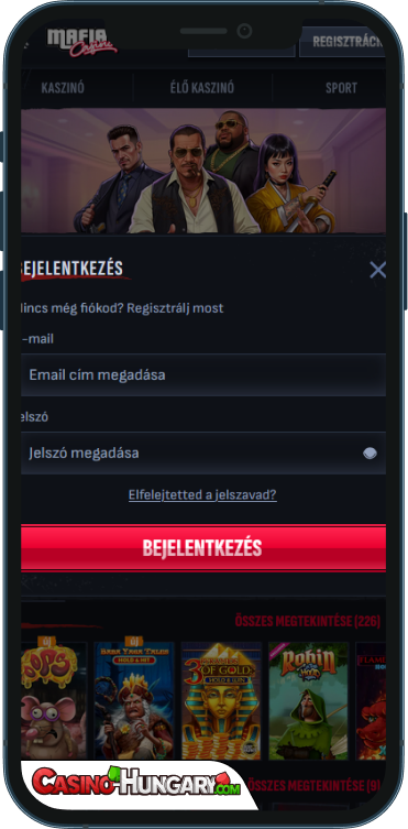 Mafia Kaszinó Bejelentkezés