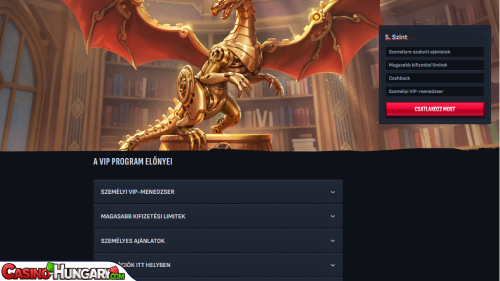 Mafia Kaszinó VIP program