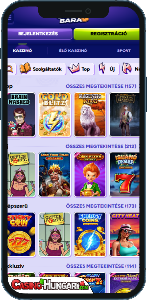 Spinbara Casino mobilalkalmazás