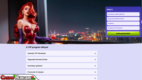 Spinbara Kaszinó VIP program