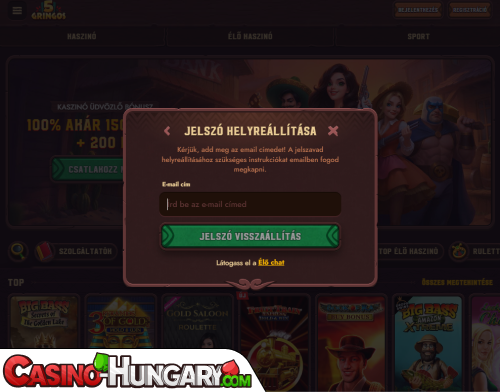 5 Gringos Casino Bejelentkezési probléma
