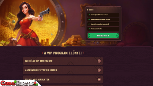 5 Gringos Kaszinó VIP program
