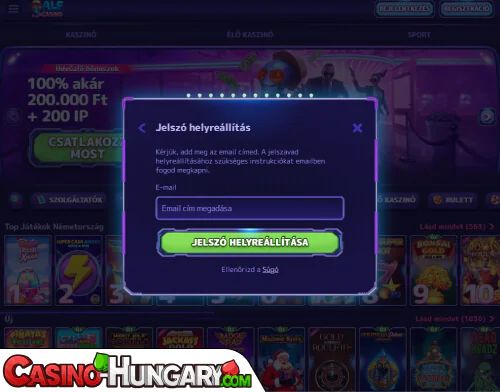 Alf Casino Bejelentkezési probléma