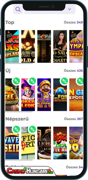 Alf Kaszinó mobilalkalmazás