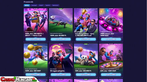 Alf kaszinó bónuszok