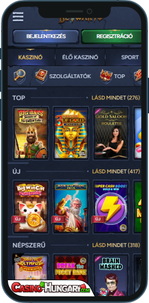 BetWarts Casino mobilalkalmazás