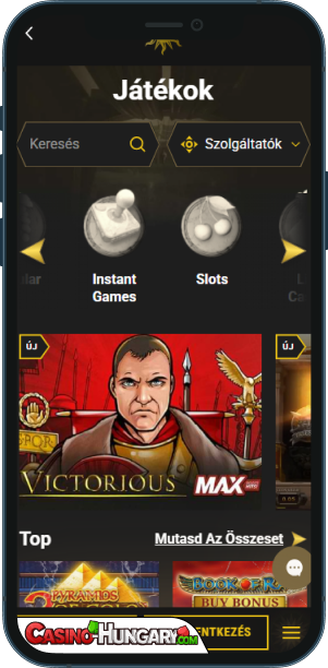 Casinoly Kaszinó mobilalkalmazás