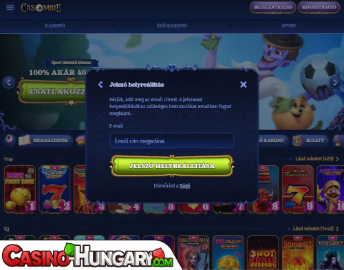 Casombie Casino Bejelentkezési probléma