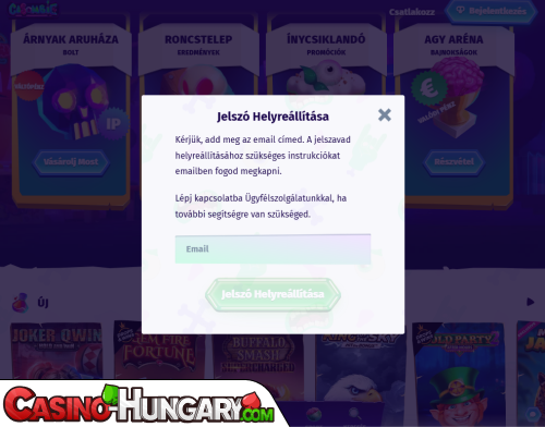 Casombie Casino Bejelentkezési probléma
