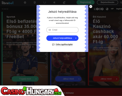 Librabet Casino Bejelentkezési probléma