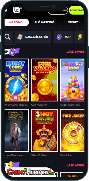 Lunubet Casino mobilalkalmazás