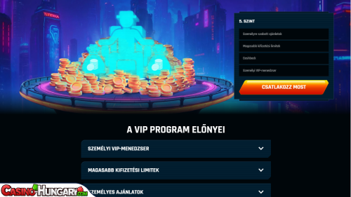 Ninlay Kaszinó VIP program