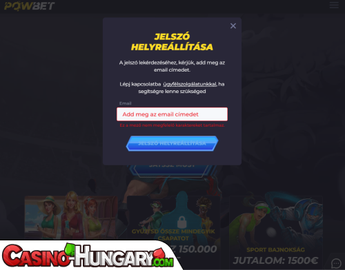 PowBet Casino Bejelentkezési probléma