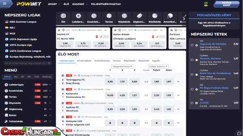 PowBet Kaszinó Sportfogadás