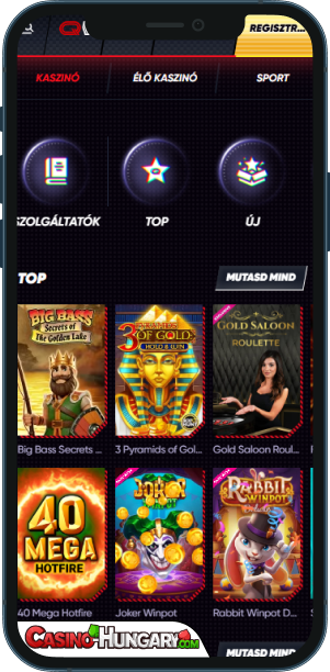 QuickWin Casino mobilalkalmazás