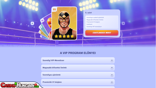 SpinRollz Kaszinó VIP program