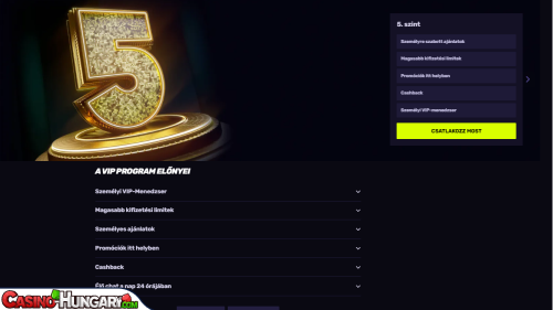 Sportuna Kaszinó VIP program
