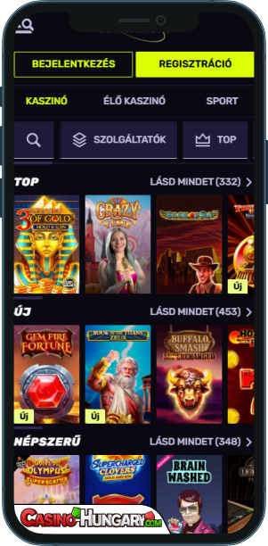 Sportuna Kaszinó mobilalkalmazás