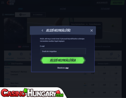 VegasHero Casino Bejelentkezési probléma