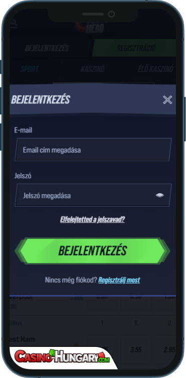 VegasHero Kaszinó Bejelentkezés