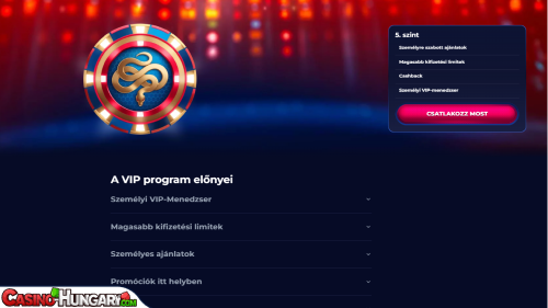 Viperwin Kaszinó VIP program