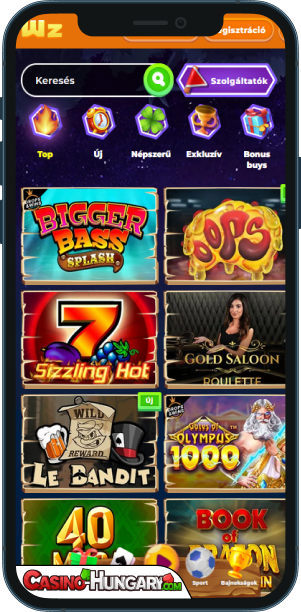 Wazamba Casino mobilalkalmazás